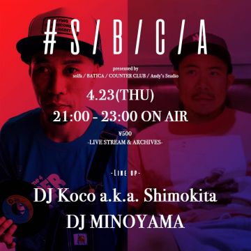 [Live Streaming] solfa,BATICA,COUNTER CLUB,ANDY’S STUDIO presents #S/B/C/A