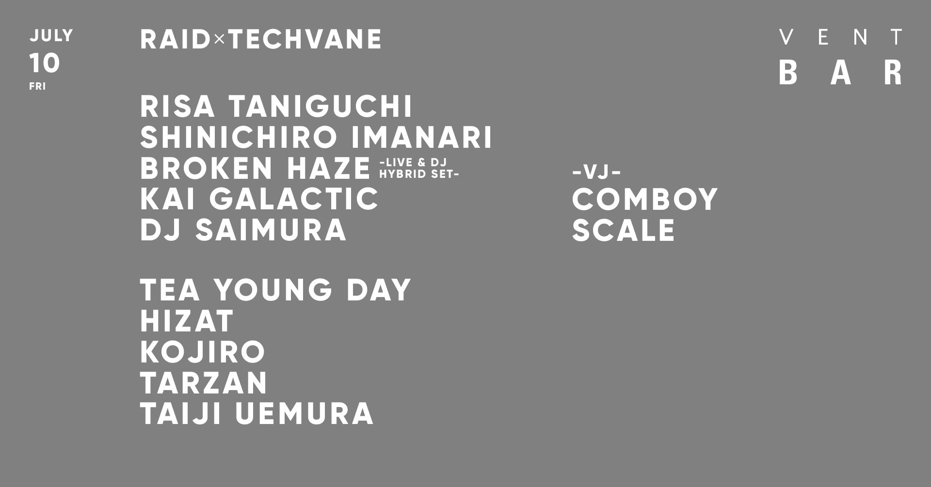 VENT BAR: RAID × TECHVANE
