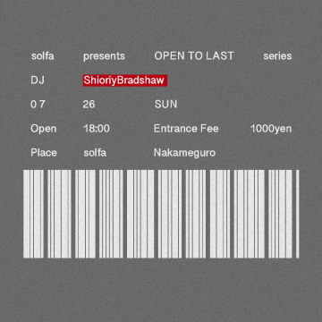 ShioriyBradshaw -OPEN to LAST-