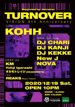 VISION 9th Anniversary TURN OVER Supported by Heineken 