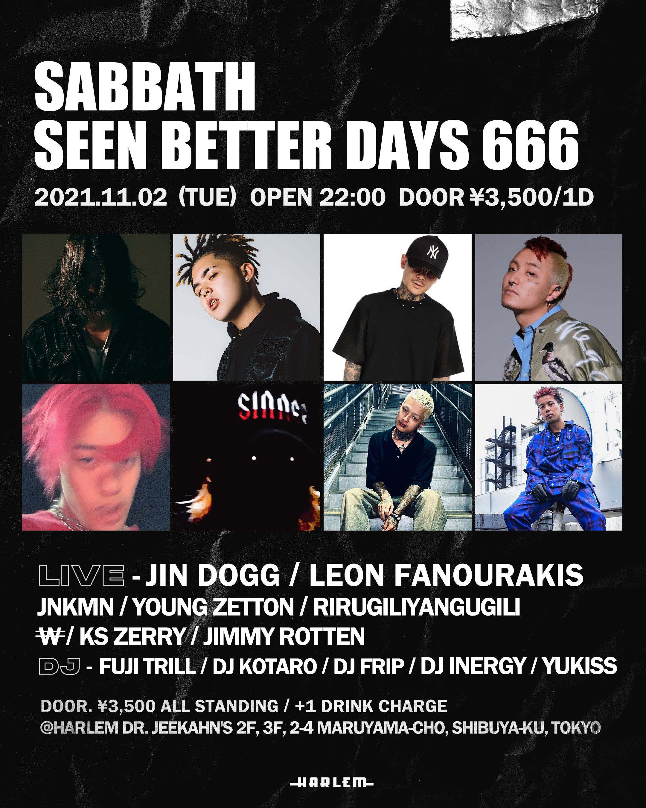 SABBATH × SEEN BETTER DAYS 666