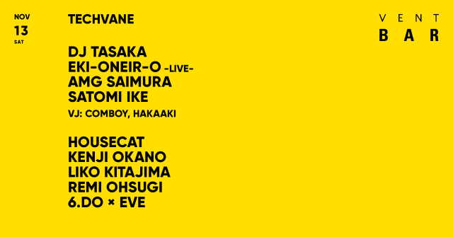 DJ TASAKA / TECHVANE