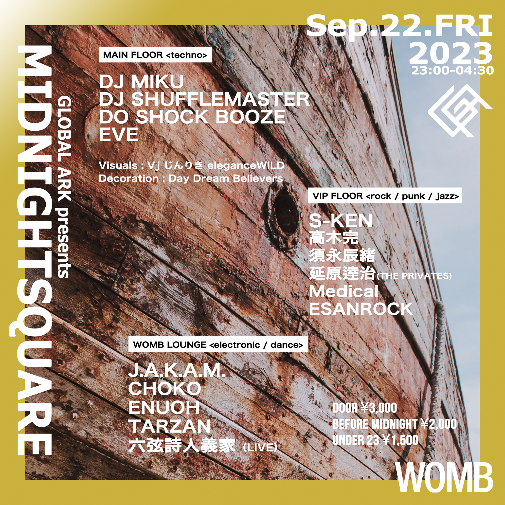 GLOBAL ARK presents MIDNIGHT SQUARE