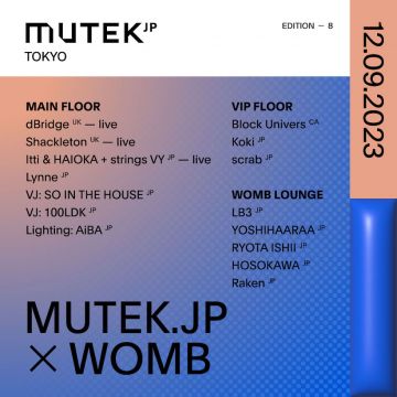 MUTEK.JP × WOMB