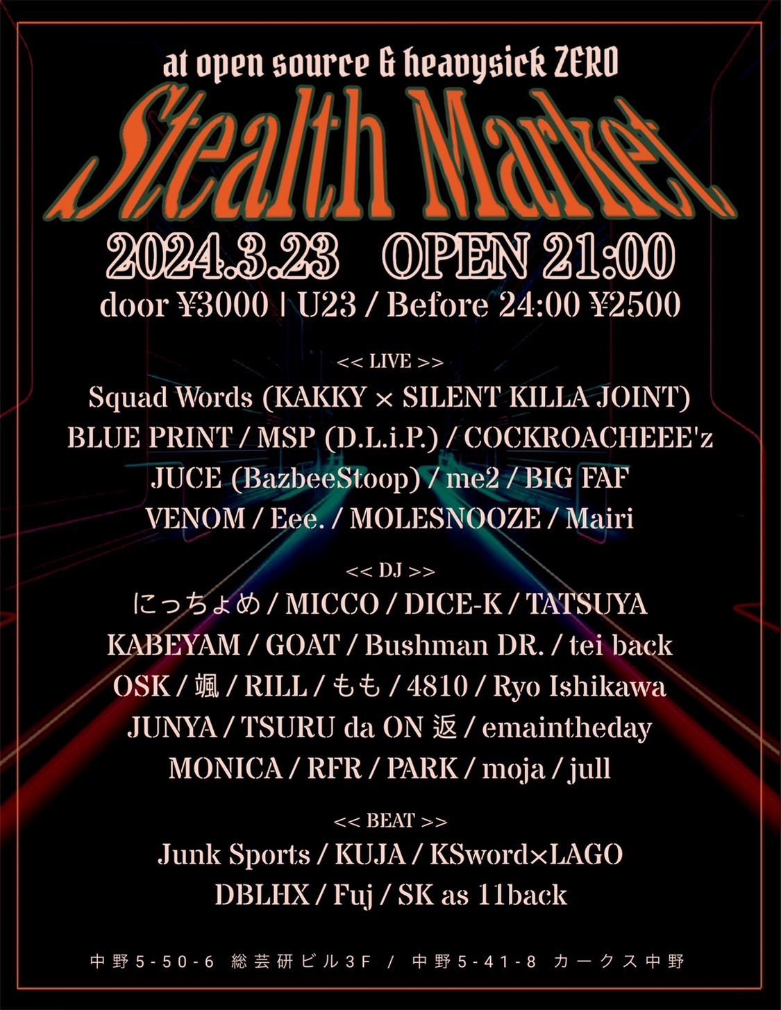 Stealth Market【OPEN SOURCE ⇔ heavysick ZERO 行き来自由！】