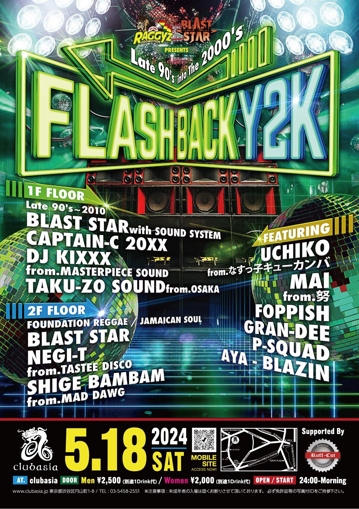 Raggyz Pro. &amp; Blast Star Sound System Presents “FLASH BACK Y2K” – Late 90’s into The 2000’s – Su