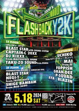 Raggyz Pro. &amp; Blast Star Sound System Presents “FLASH BACK Y2K” – Late 90’s into The 2000’s – Su