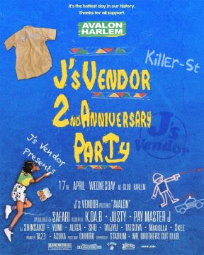 AVALON -J's Vendor 2nd ANNIVERSARY supported by STADIUM, MR.BROTHERS CUT CLUB-