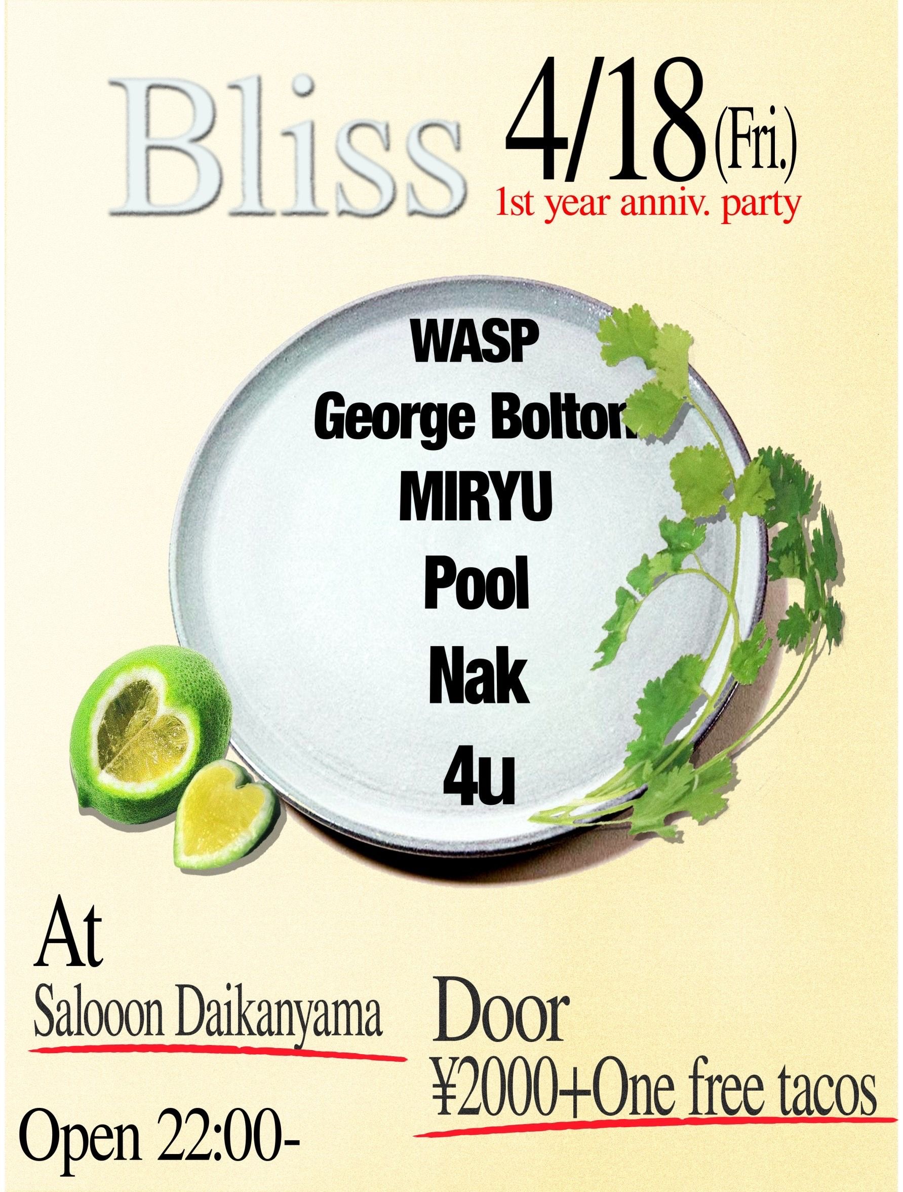 bliss anniversary party