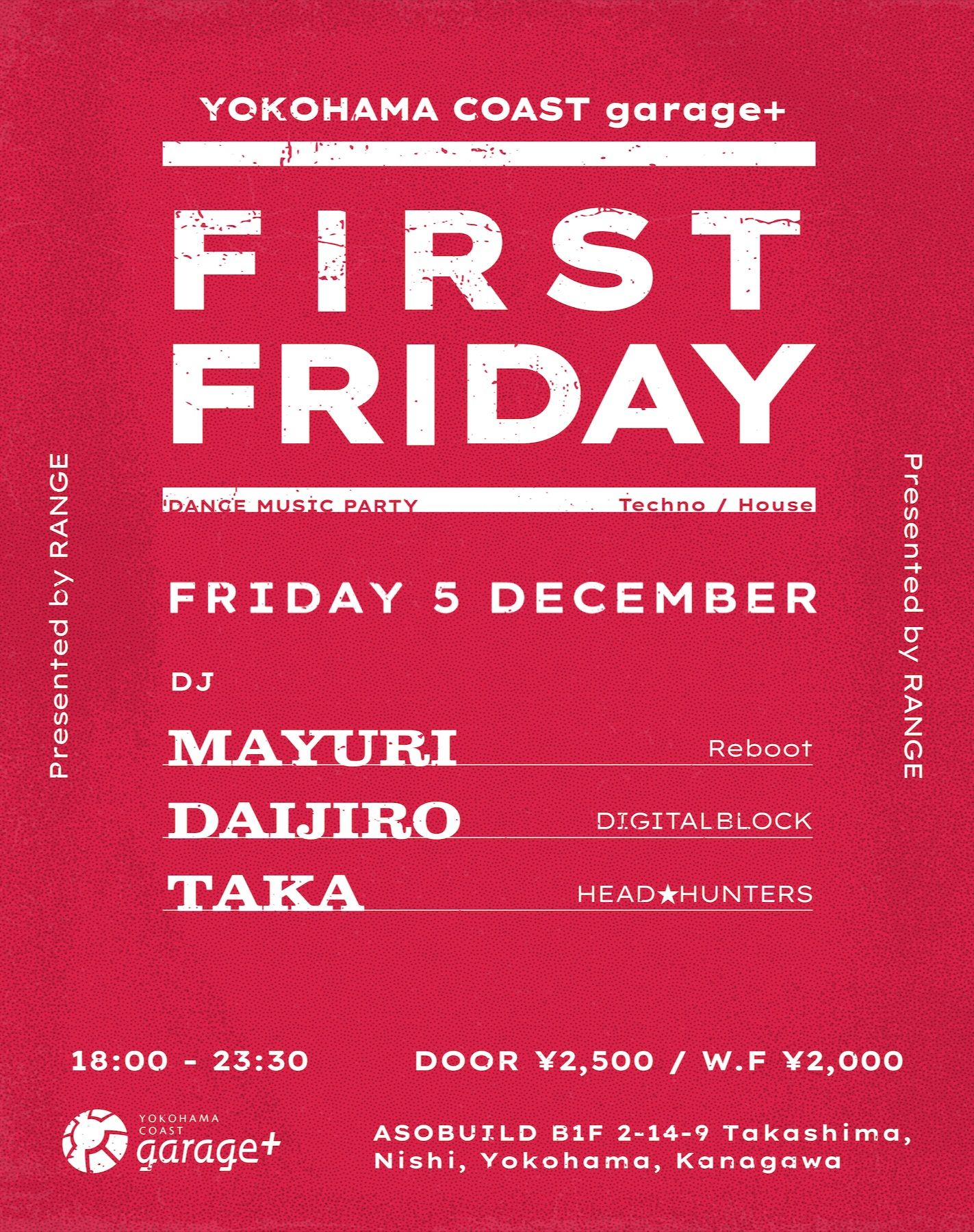 RANGE presents. "FIRST FRIDAY" PRE-PARTY