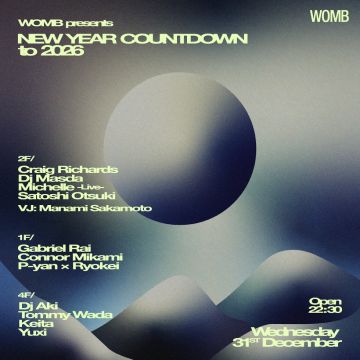 WOMB PRESENTS NEW YEAR COUNTDOWN TO 2026