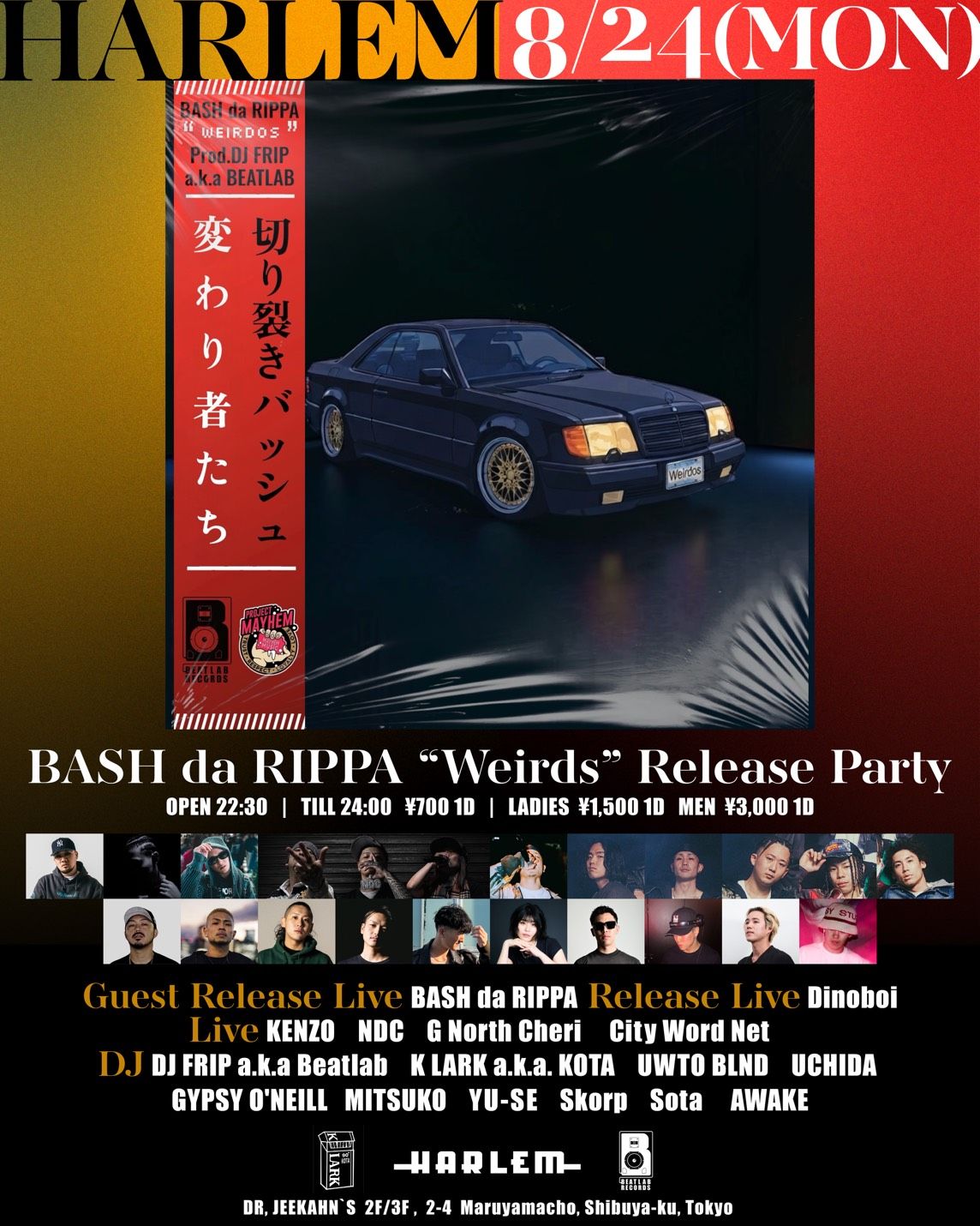 BASH da RIPPA "Weirds" / Dinoboi “Stand In Rain” Release Party