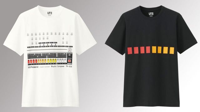 ユニクロのTシャツにローランドのTR-808が登場