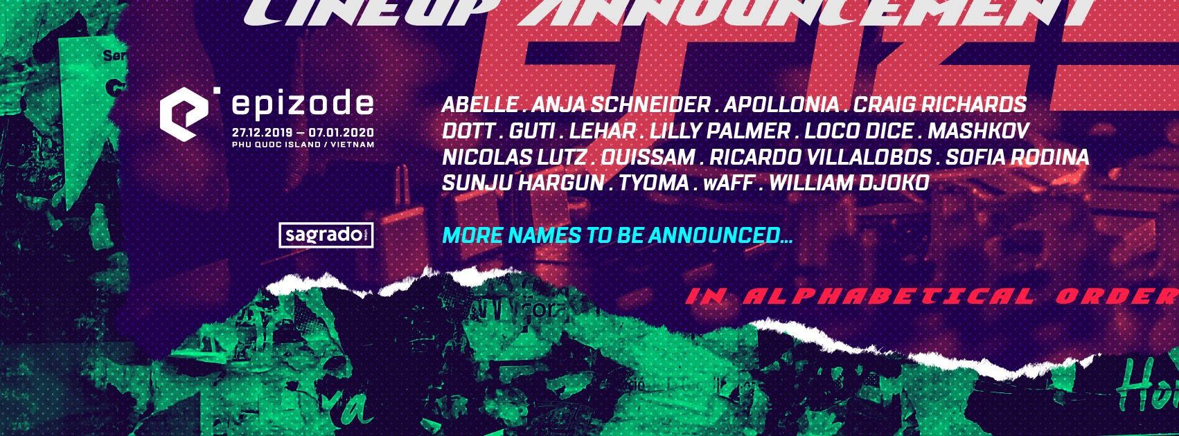 ベトナム・フーコック島ビーチフェス「EPIZODE」の第一弾ラインナップが発表