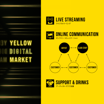 渋谷YELLOW BLANK MARKETが無観客配信クラブ 「YELLOW DIGITAL MARKET」をスタート
