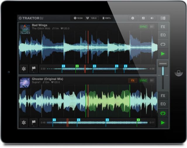Native InstrumentsがiPad用DJアプリ「TRAKTOR DJ」をリリース